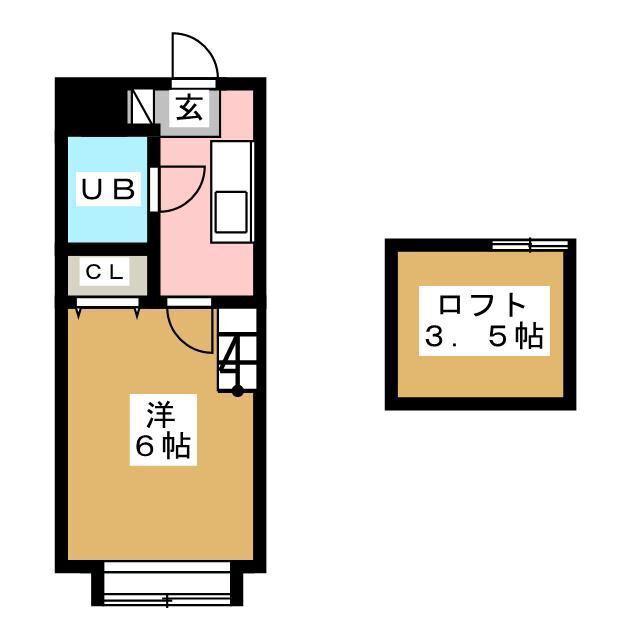 プルミエ参番館(1K/1階)の間取り写真