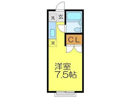 U&I南大塚(ワンルーム/2階)の間取り写真