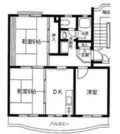 メゾン星崎(3DK/3階)の間取り写真
