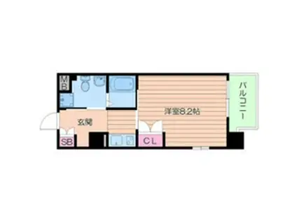 ORANGE T・SIDE(1K/5階)の間取り写真