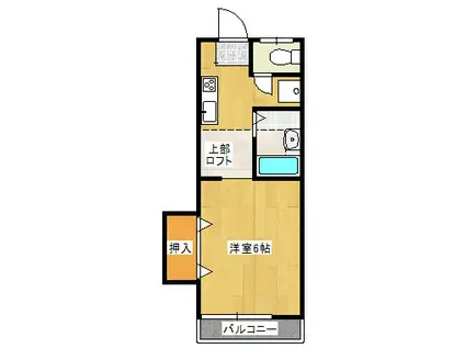 プチメゾン小川(1K/1階)の間取り写真