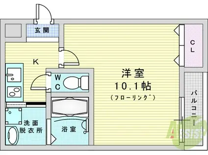 フジパレス東三国Ⅲ番館(1K/2階)の間取り写真