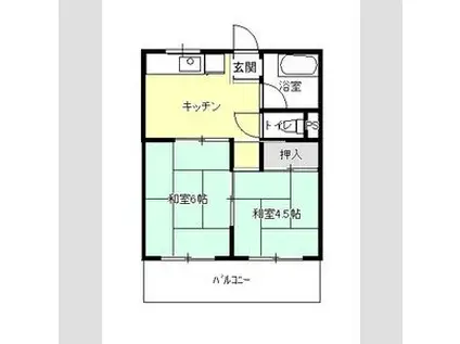 メゾンTAMAMI(2K/1階)の間取り写真