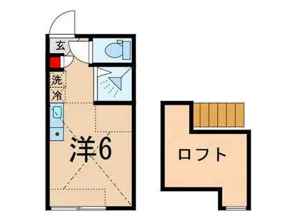 ファーストハウス中野上鷺宮(ワンルーム/2階)の間取り写真