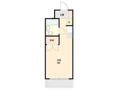 リエス高尾(ワンルーム/3階)の間取り写真