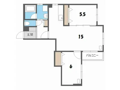 ノヴァ本郷ST(2LDK/4階)の間取り写真