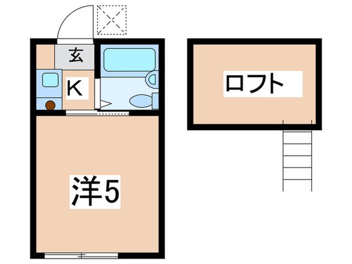 CHIYODAアーバンハイツ(1K/2階)の間取り写真