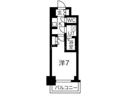 サムティ姫島フェリチェート(1K/4階)の間取り写真