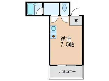 ハイツナカムラ(ワンルーム/3階)の間取り写真