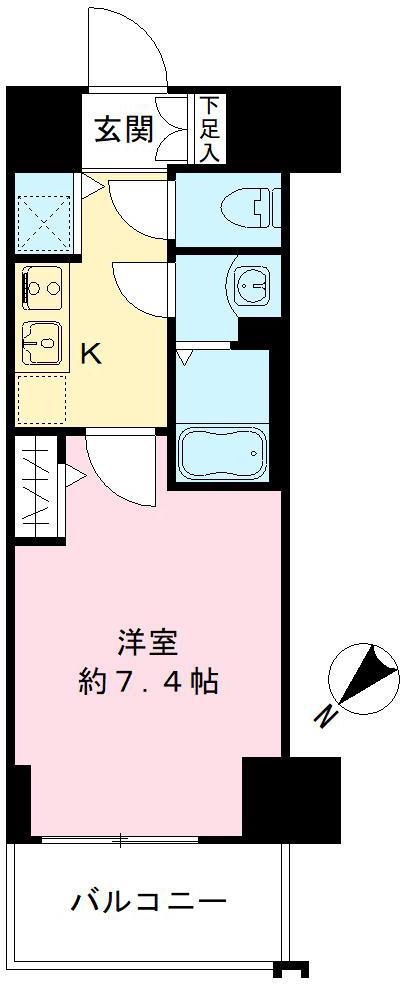 エスリード新栄グランラグジェ(1K/3階)の間取り写真