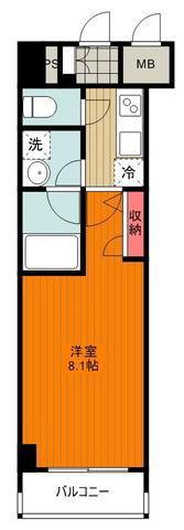 シャーメゾンステージ日野(1K/2階)の間取り写真