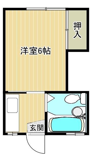 ハイツ イシカワ(1K/2階)の間取り写真