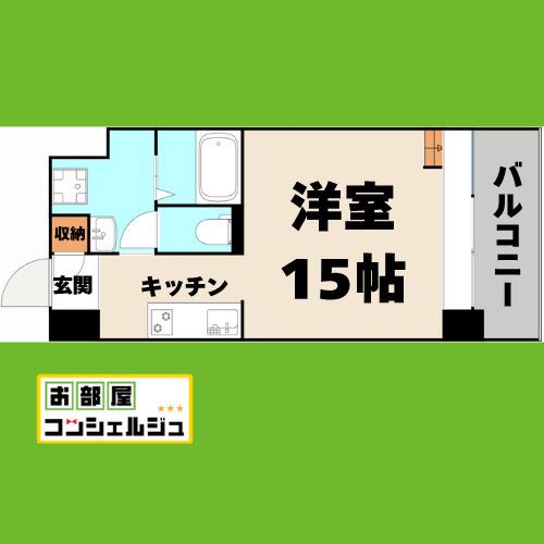 S-FORT六番町(ワンルーム/7階)の間取り写真