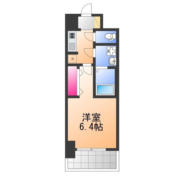 S-RESIDENCE堺ALTKLAS(1K/13階)の間取り写真