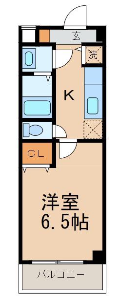 カーサベルカント(1K/2階)の間取り写真