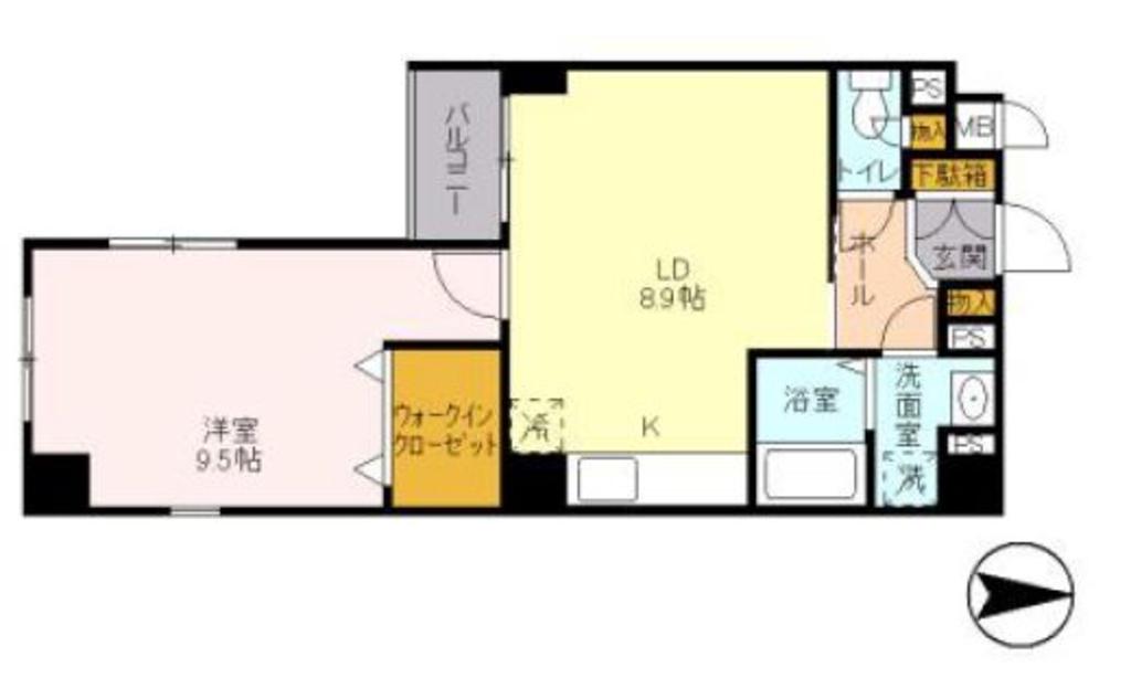 グローセインゼル湯島(1LDK/3階)の間取り写真
