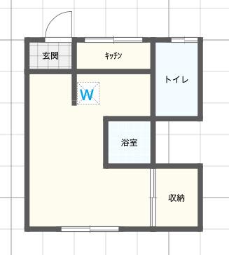 土谷マンション(ワンルーム/3階)の間取り写真