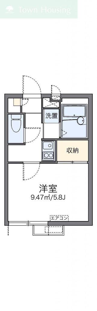 レオパレススター(1K/3階)の間取り写真