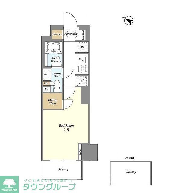 ドゥーエ横濱鶴見(1K/6階)の間取り写真
