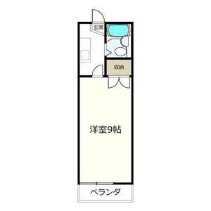 カレッジハウス1(1K/1階)の間取り写真