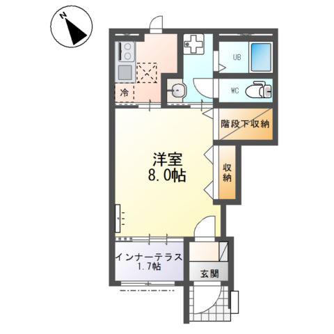 大曽根原町アパート(1K/1階)の間取り写真
