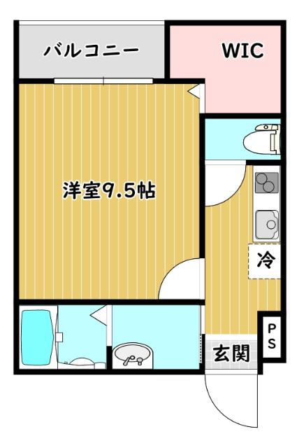 フジパレス御幣島(1K/3階)の間取り写真