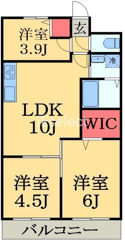 LIKE四街道(3LDK/2階)の間取り写真