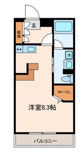 ZCO並木ビル2ND(ワンルーム/2階)の間取り写真