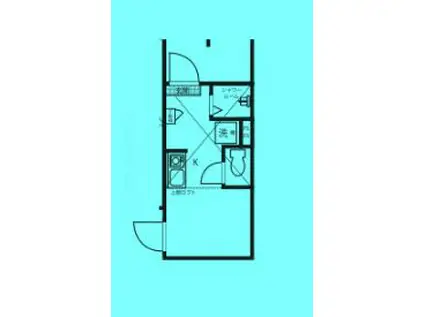 シャンピニオン都立大(ワンルーム/2階)の間取り写真