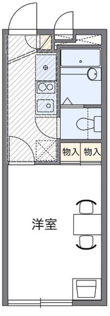 アベンタ神武(1K/3階)の間取り写真