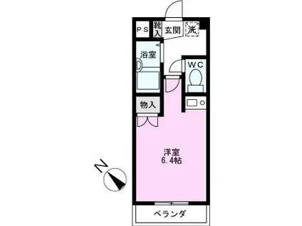 池田マンション(ワンルーム/3階)の間取り写真