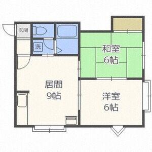 リバティ新川(2LDK/2階)の間取り写真