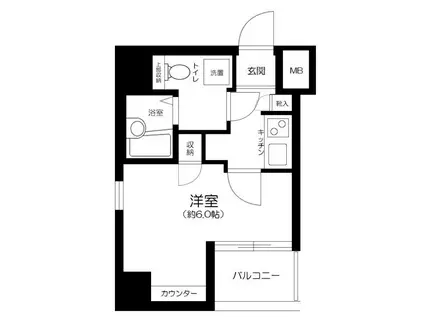 アイル池袋ノース・弐番館(1K/3階)の間取り写真