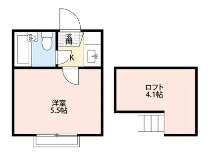 コーポ巣鴨A棟(1K/1階)の間取り写真