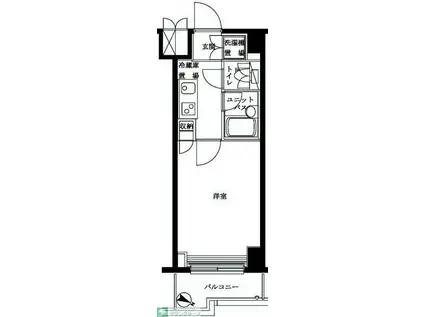 ルーブル西馬込弐番館(1K/3階)の間取り写真