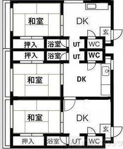 SENSE東淀川(5DK/2階)の間取り写真