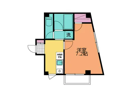 ジェムリー赤羽(1K/3階)の間取り写真