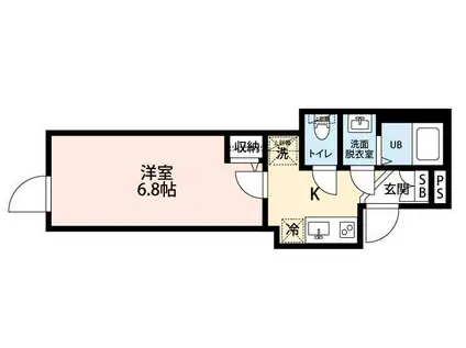 THE MACHIYA COURT(1K/3階)の間取り写真