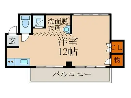 プチ・ボヌール(ワンルーム/2階)の間取り写真