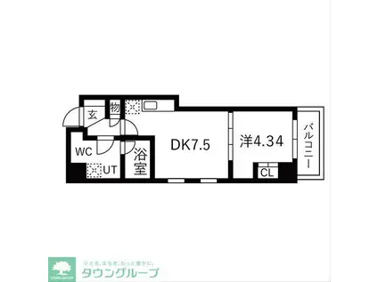 TRADIS大塚(1DK/4階)の間取り写真