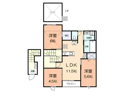 アイリス新横浜(3LDK/2階)の間取り写真