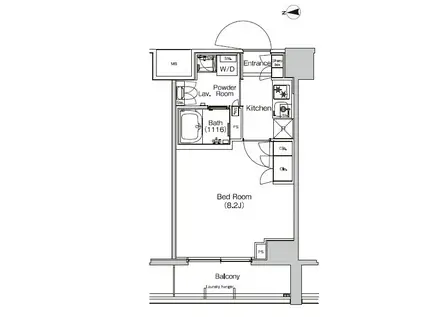 プラウドフラット外神田(1K/10階)の間取り写真
