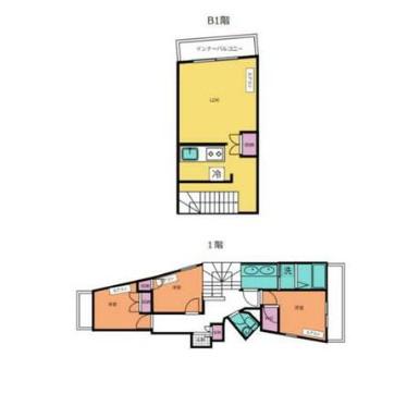 サンセリテ南麻布(3LDK/1階)の間取り写真