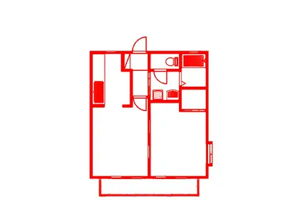 メーア茅ヶ崎(1LDK/1階)の間取り写真