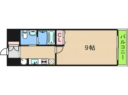 リアライズ住之江公園(1K/4階)の間取り写真