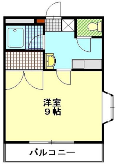 プリムローズ(1K/1階)の間取り写真