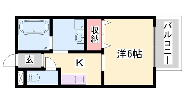 サンシャイン大塚(1K/1階)の間取り写真