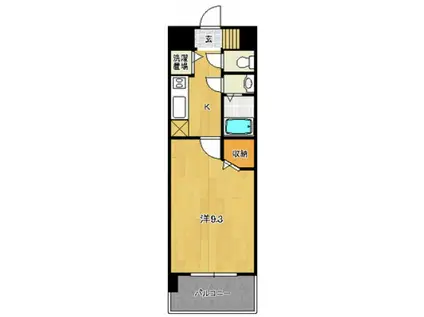 ノーブル広島駅前(1K/8階)の間取り写真