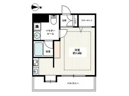 VIVRE本郷(ワンルーム/9階)の間取り写真