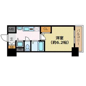 プレサンス名古屋STATIONビジュ(1K/5階)の間取り写真